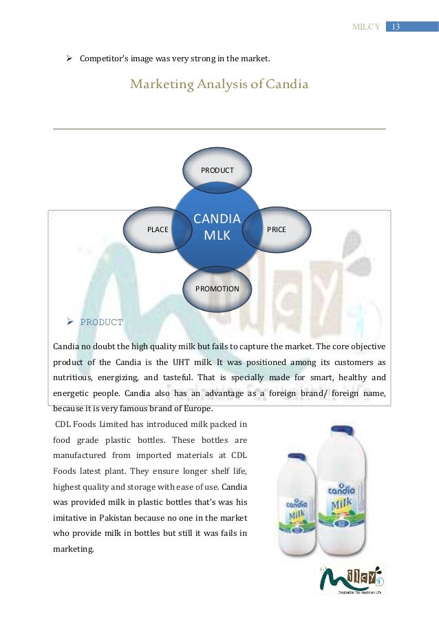 marketing plan for dairy milk